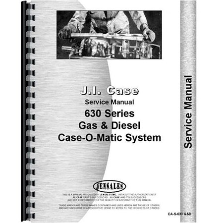 New Service Manual For  Fits Case 630 Tractor